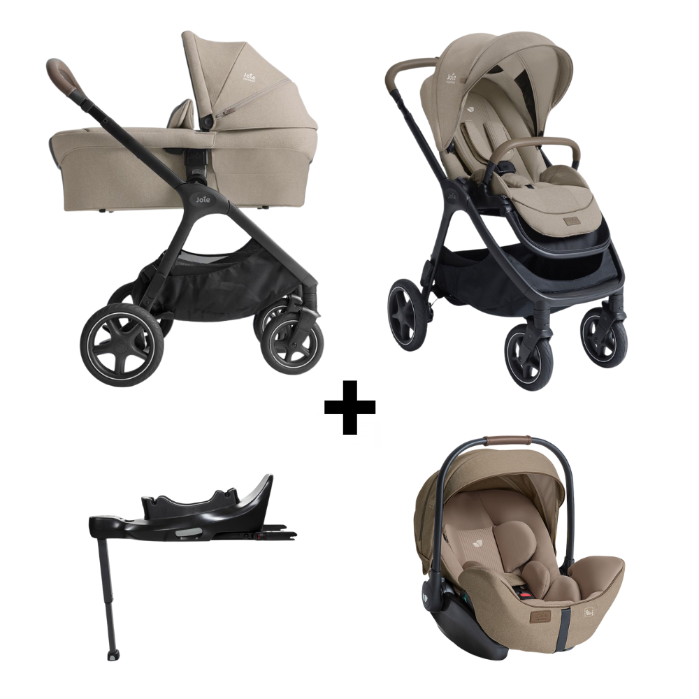 Kinderwagen Joie Signature Finiti Sandstone met Autostoel i-Level I-Size Sandstone & Base