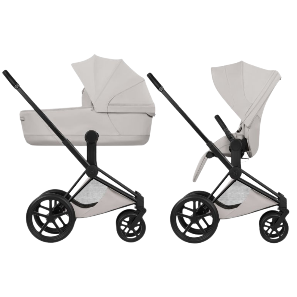 Kinderwagen Cybex Priam 5 Style City Grey/Light Grey incl. Foldable Carrycot