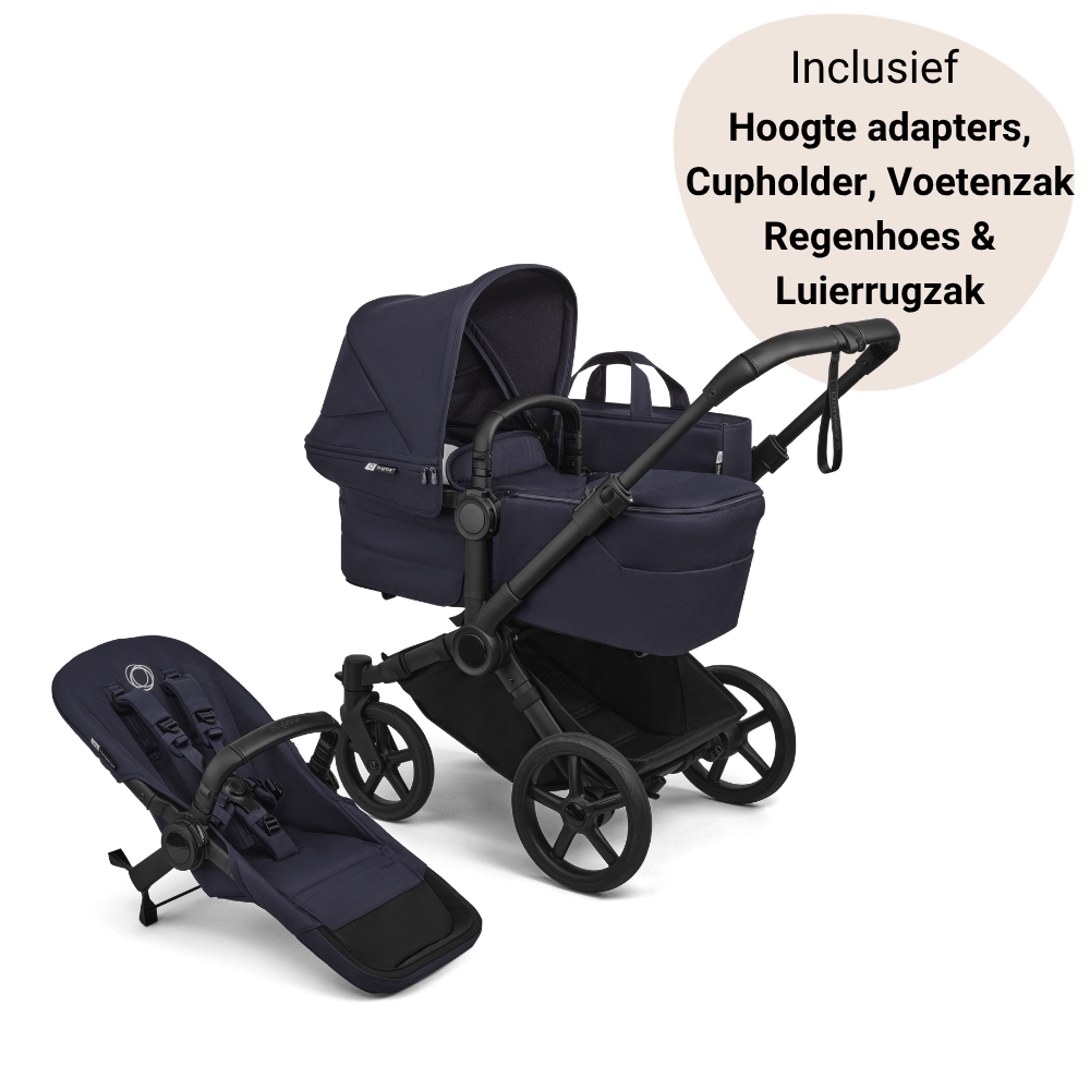 Kinderwagen Bugaboo Donkey6 Single Essential Stroller - Black/Deep Indigo