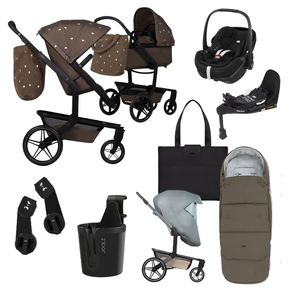 Kinderwagen Joolz x Studio Noos Day5 All-In-One Hazel Brown incl. Zonnekap & Tas