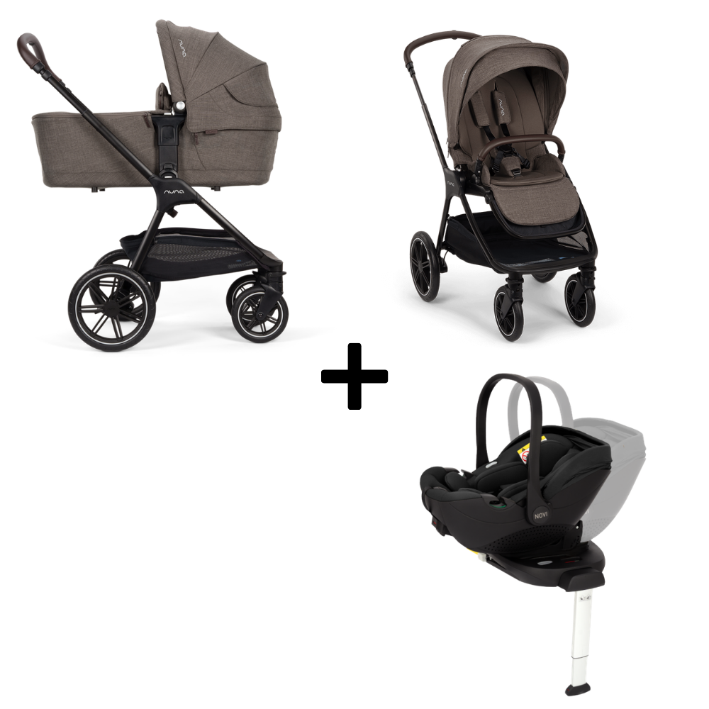 Kinderwagen Nuna TRIV lx Chestnut + Autostoel Joy Glide 360° & Base