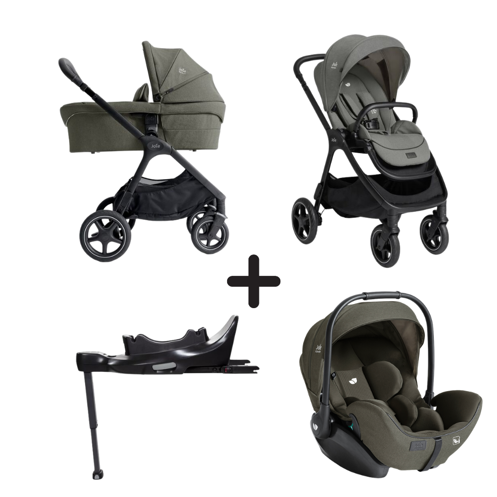 Kinderwagen Joie Signature Finiti Evergreen met Autostoel i-Level I-Size Evergreen & Base