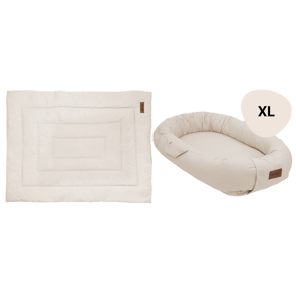 Set | Boxkleed & Babynest XL MorDesign Sand