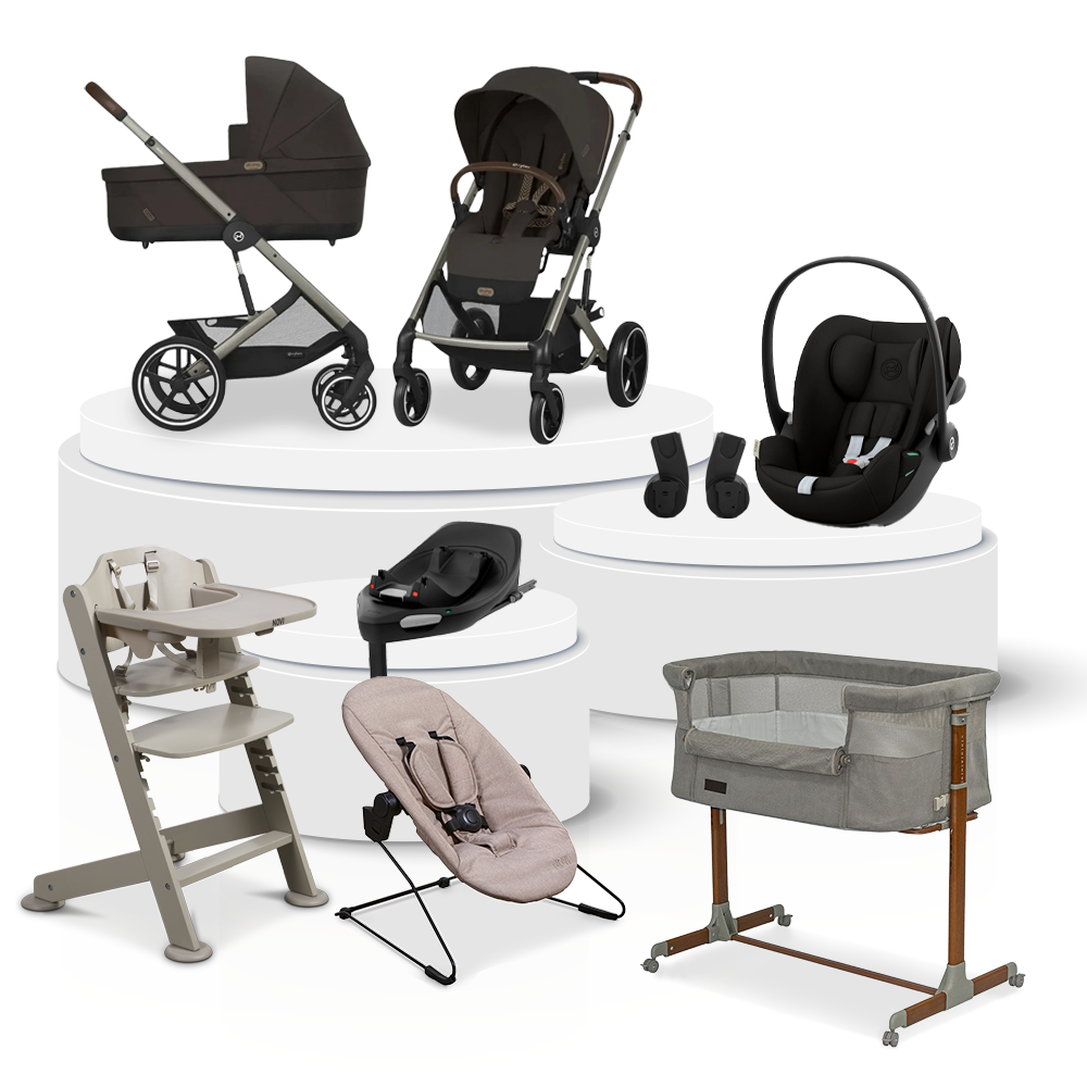 Kinderwagen Cybex Balios S Lux Chocolate Brown/Brown Total Package Deal incl. Autostoel, Base, Kinderstoel, Co-Sleeper & Adapterset