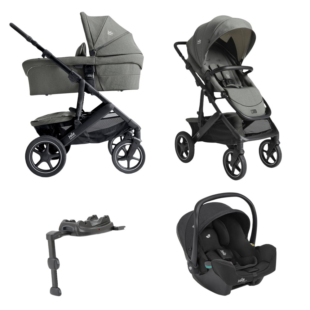 Kinderwagen Joie Signature Vinca Evergreen met Autostoel I-Snug I-Size Raven & Base