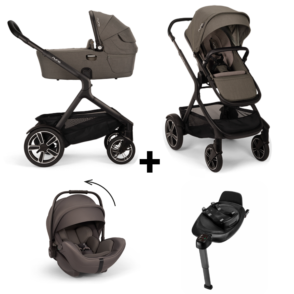 Kinderwagen Nuna DEMI Next Thunder V2 + Autostoel Nuna Arra Flex V2 Thunder & Base 360 Next
