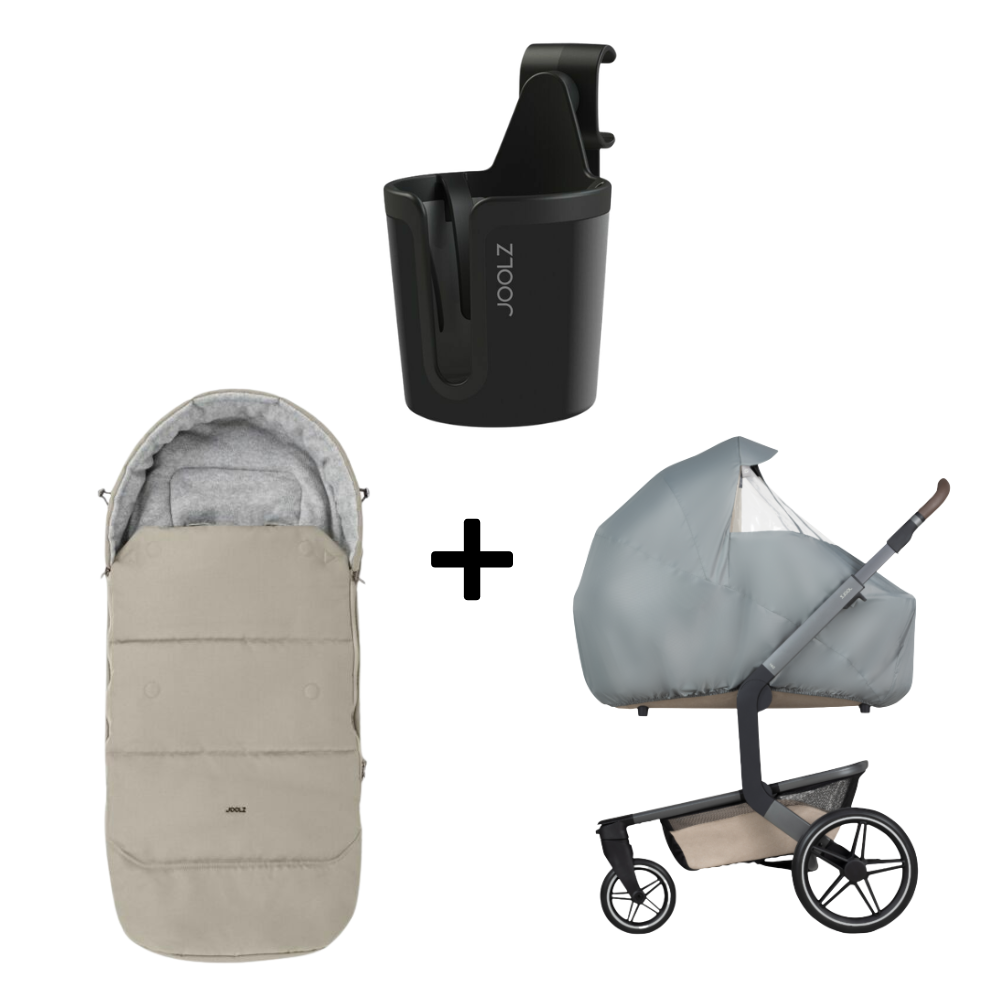 Accessoirepakket Joolz Sage Green| Voetenzak + Regenhoes + Cupholder