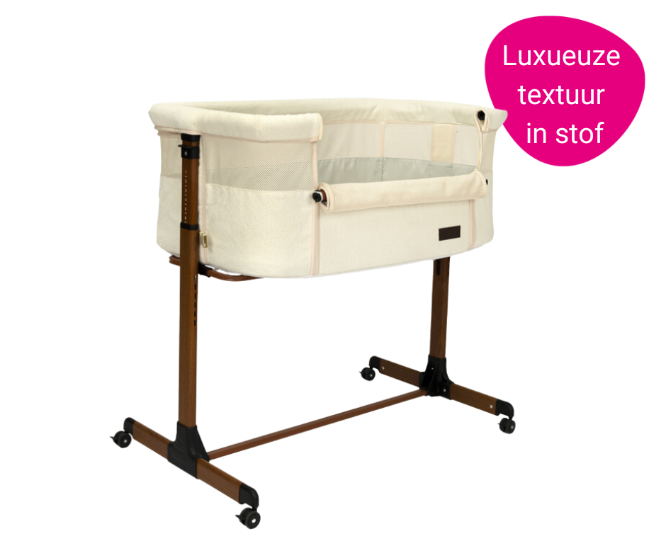 Co-Sleeper Novi Goodnight Premium Walnut/Boucle Beige