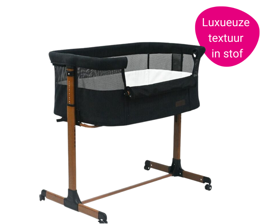 Co-Sleeper Novi Goodnight Premium Walnut/Brilliant Black