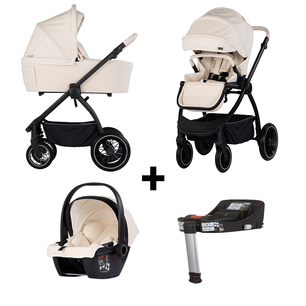 Kinderwagen Chipolino Prestige 4-in-1 Cashmere met Autostoel & Base
