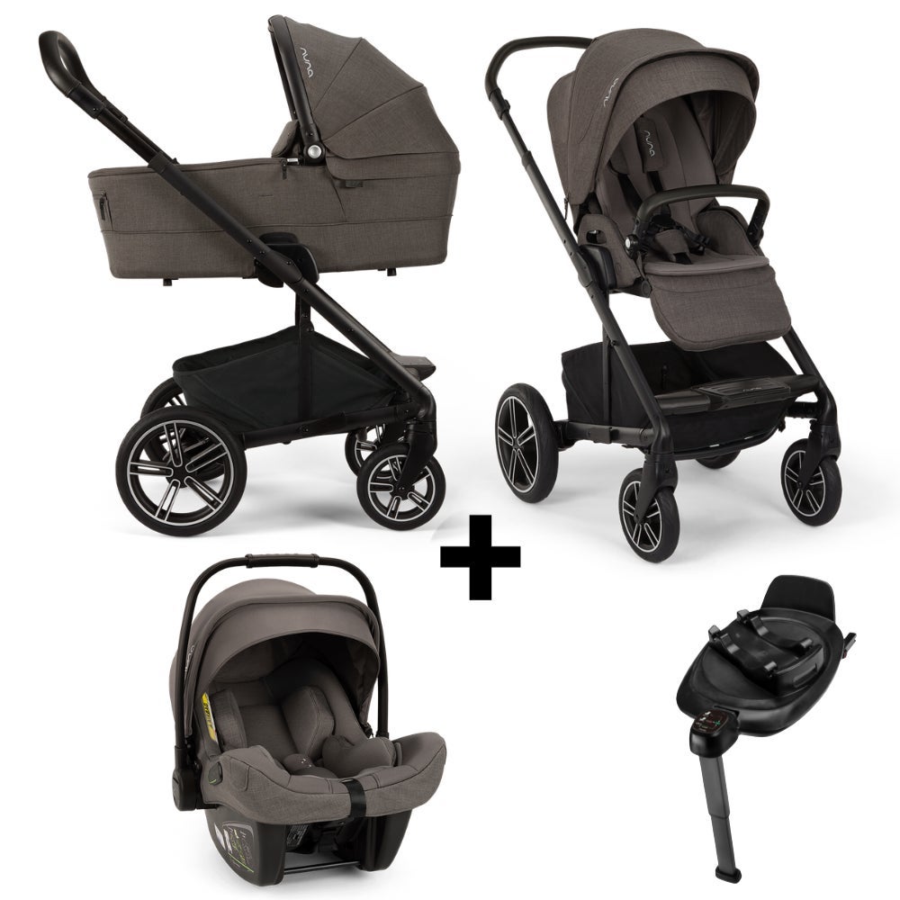 Kinderwagen Nuna MIXX Next V2 Thunder + Autostoel Nuna PIPA Next Thunder & Base Nuna 360 System