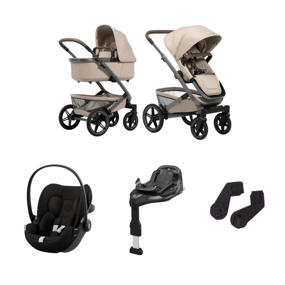 Joolz Kinderwagen Geo5 + Cybex Autostoel + Base Sandy Taupe