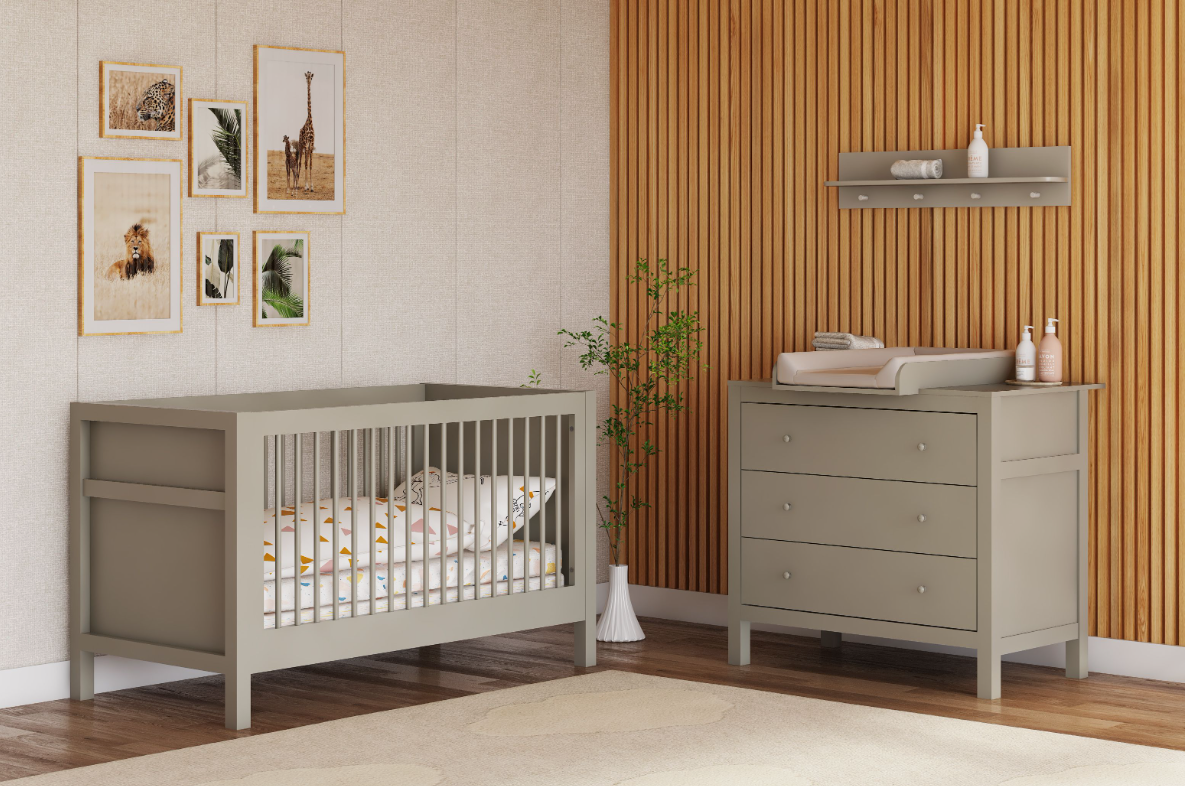Babykamer Stanton (Meegroei Ledikant + Commode)