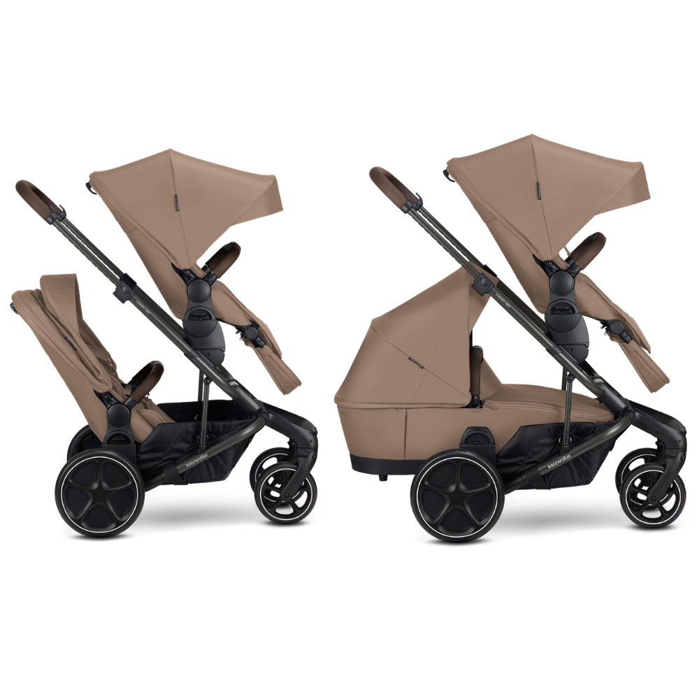 Kinderwagen Easywalker Harvey NXT Mocha Brown Duo incl. Tweede Zitting & Uitbreidingsset