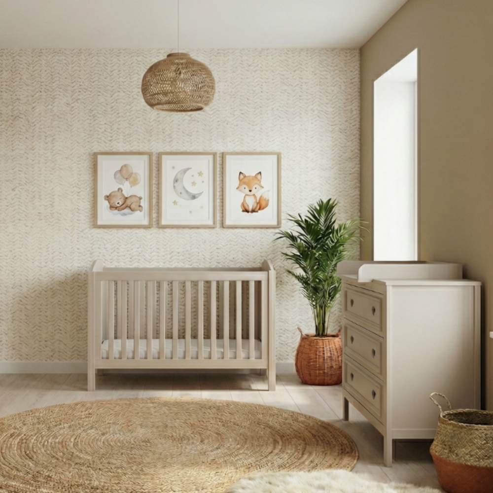 Babykamer Hearts Clay (Ledikant + Commode)