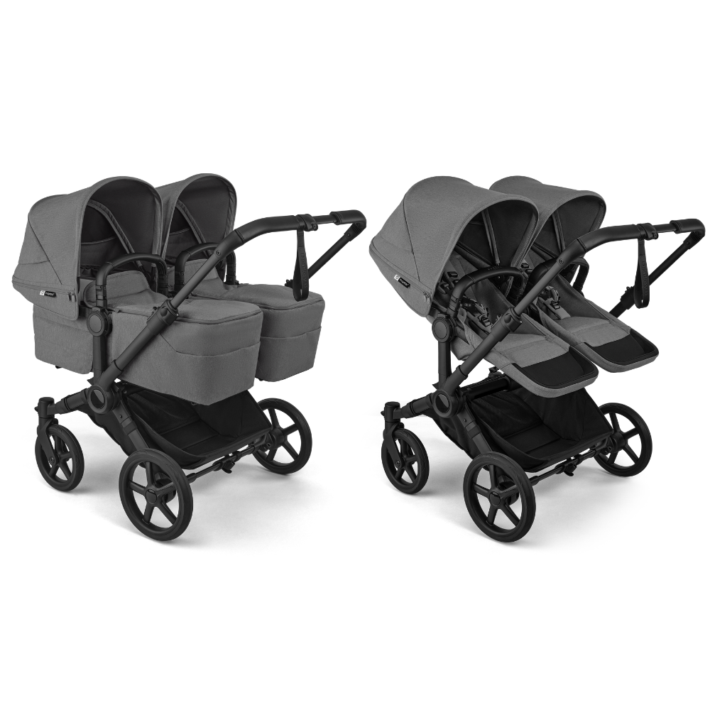 Kinderwagen Bugaboo Donkey6 Twin Complete - Black/Moon Grey
