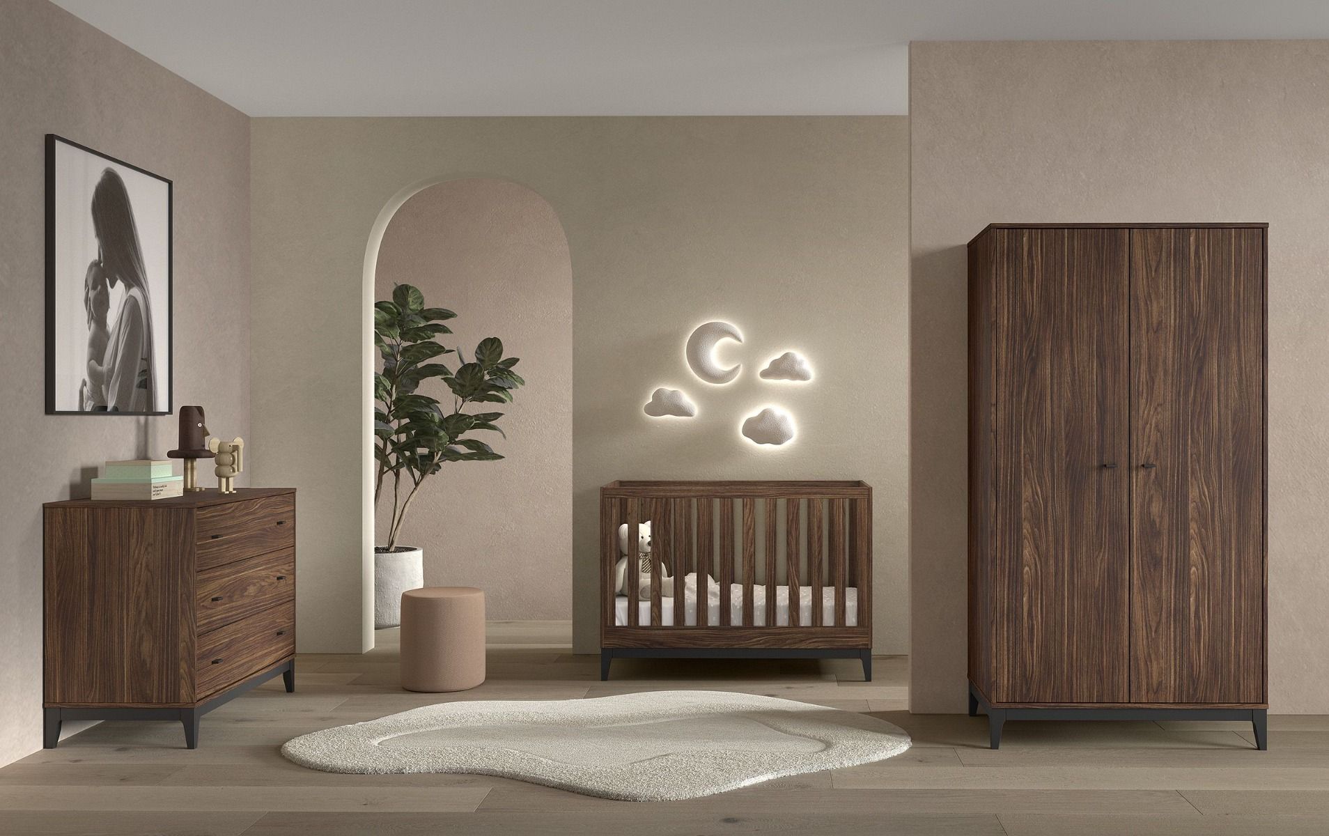 Babykamer Jaxx Ilyas Walnut
