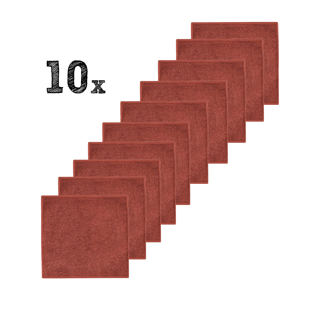 Set 10x Spuugdoeken Funnies Uni Copper