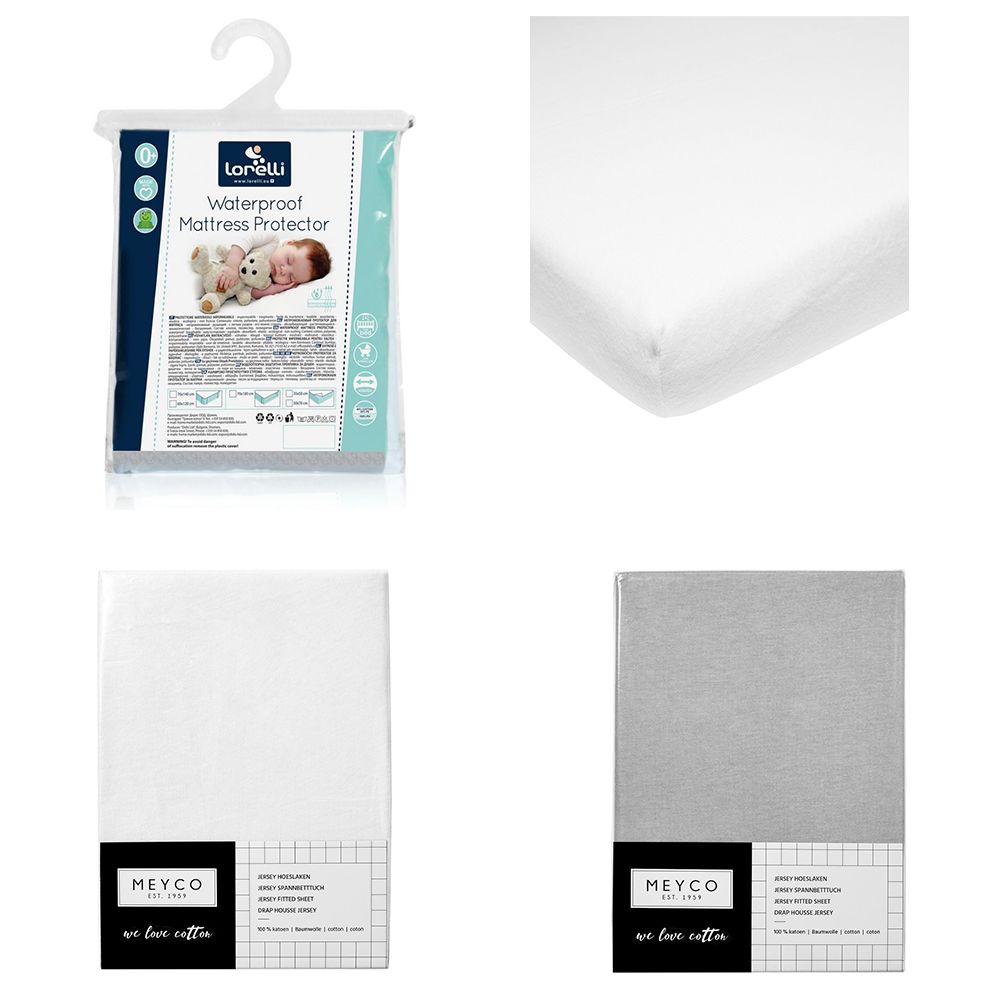 Set | Wieg Bedaankleding Licht Grijs