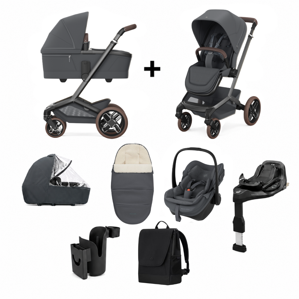 Kinderwagen Maxi-Cosi Fame V2 All-In-One Moon Graphite + GRATIS Familyfix Slide Pro