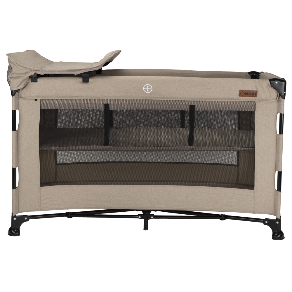 Campingbed Novi Nora Luxe Sand/Black