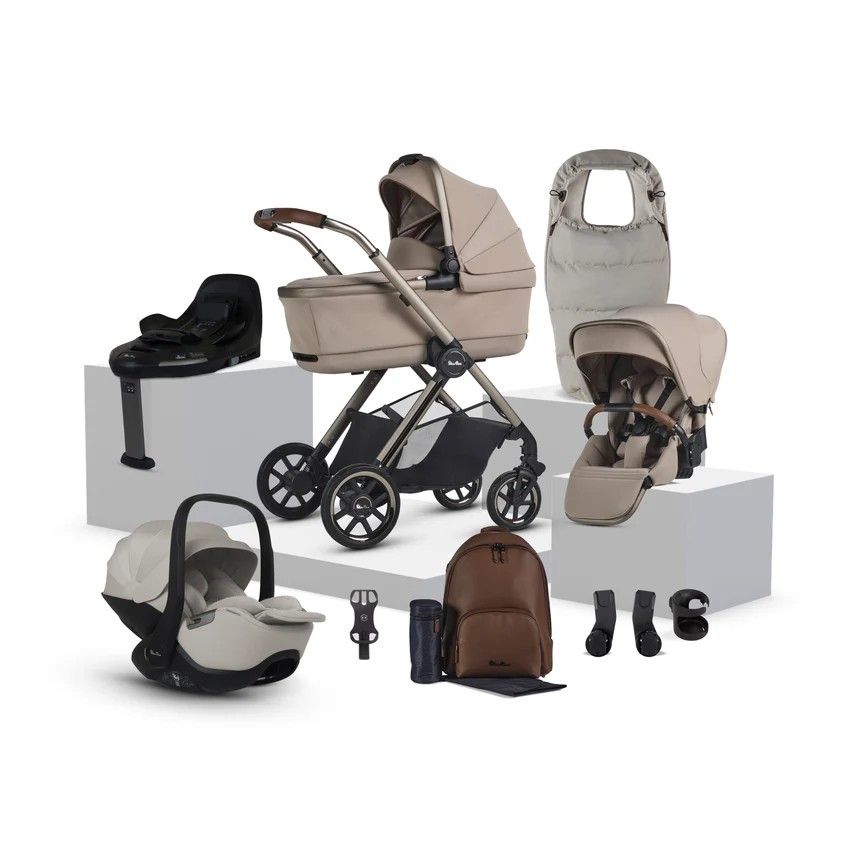 Kinderwagen Silver Cross Reef 2 Special Edition Frappe met Autostoel Glide Plus 360 & Base Plus 360 & Accessoires
