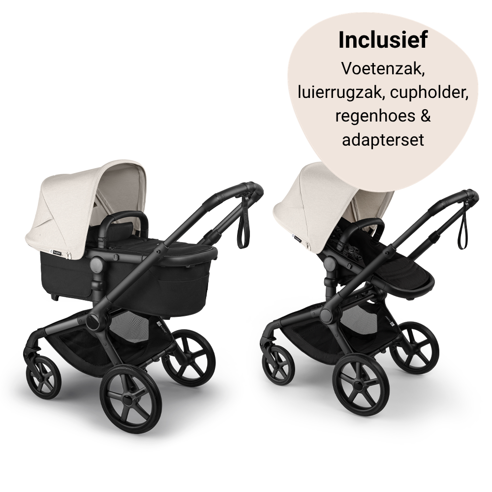 Kinderwagen Bugaboo Fox5 Renew Essential Black/Heritage Black Misty White