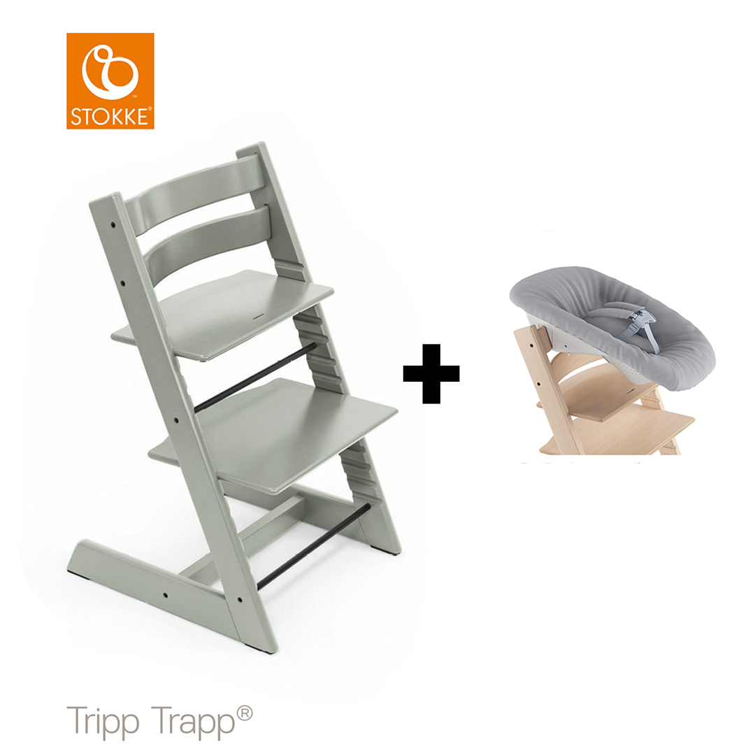 Kinderstoel Stokke® Tripp Trapp® Glacier Green met Newbornset