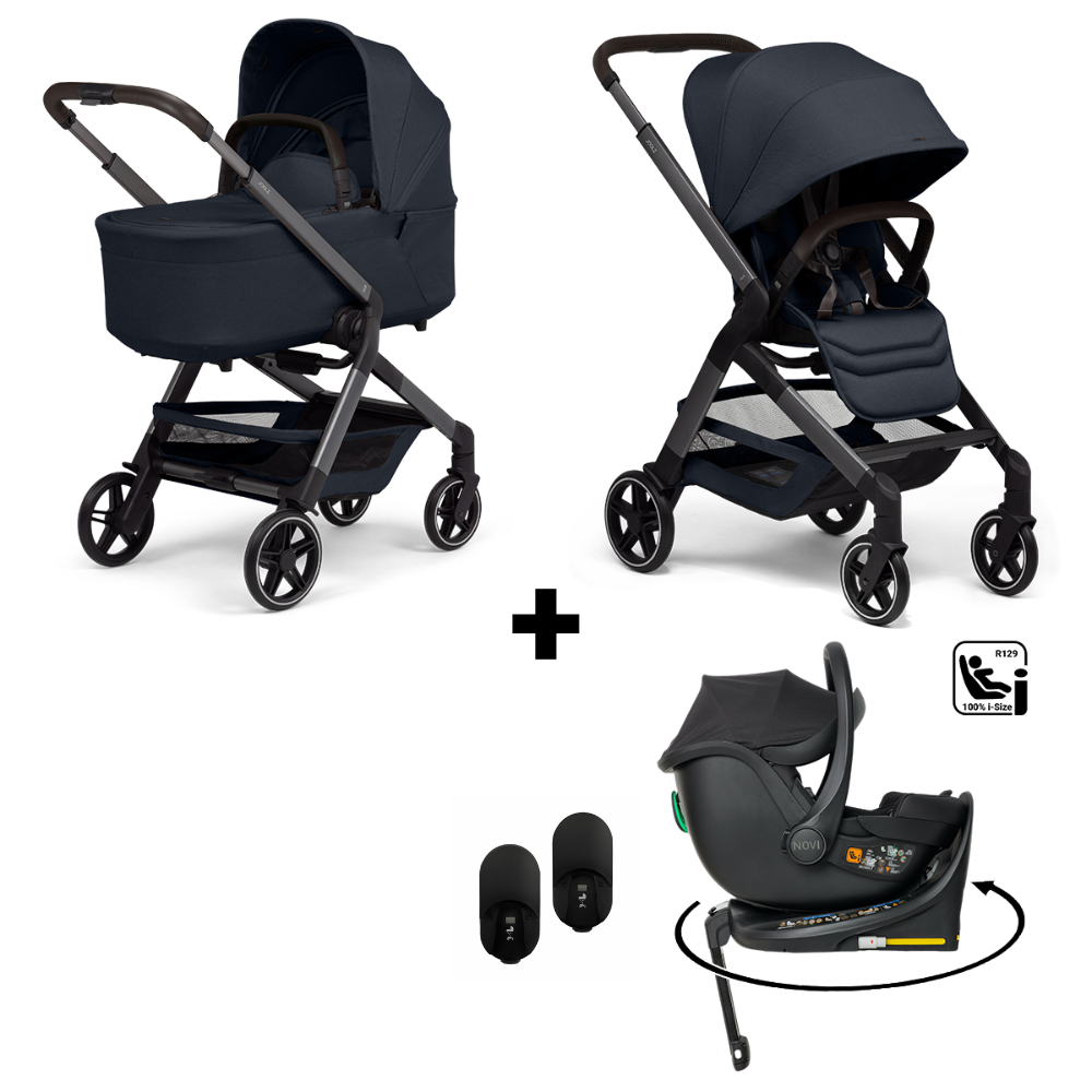 Kinderwagen Joolz Hub2 Dark Navy Blue + Autostoel Jacky Pro 360° V2 & Base & Adapterset