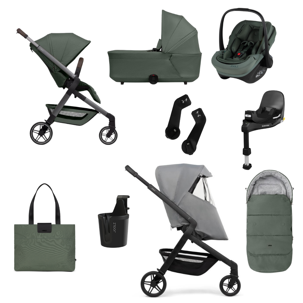 Combiwagen Joolz Hub2 Forest Green + Joolz x Maxi-Cosi + Base + Accessoires