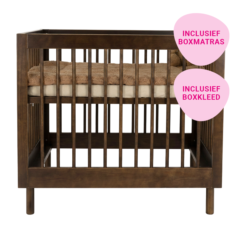 Set | Box Colorfull Home Noa Nena Cacao Incl. Boxmatras en Boxkleed