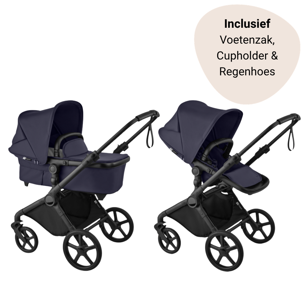 Kinderwagen Bugaboo Cub Essential Bundel Black/Deep Indigo