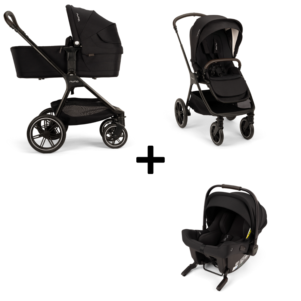 Kinderwagen Nuna TRIV lx Caviar + Autostoel Nuna PIPA Urbn Caviar