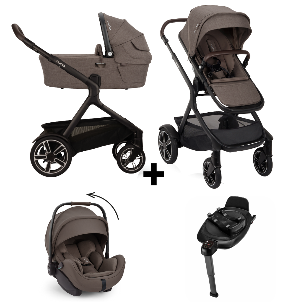 Kinderwagen Nuna DEMI Next Chestnut + Autostoel Nuna Arra Flex Chestnut & Base 360 Next