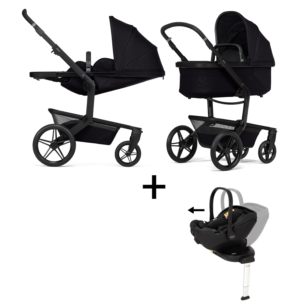 Kinderwagen Joolz Day5 Space Black + Autostoel Joy Pro Glide 360°