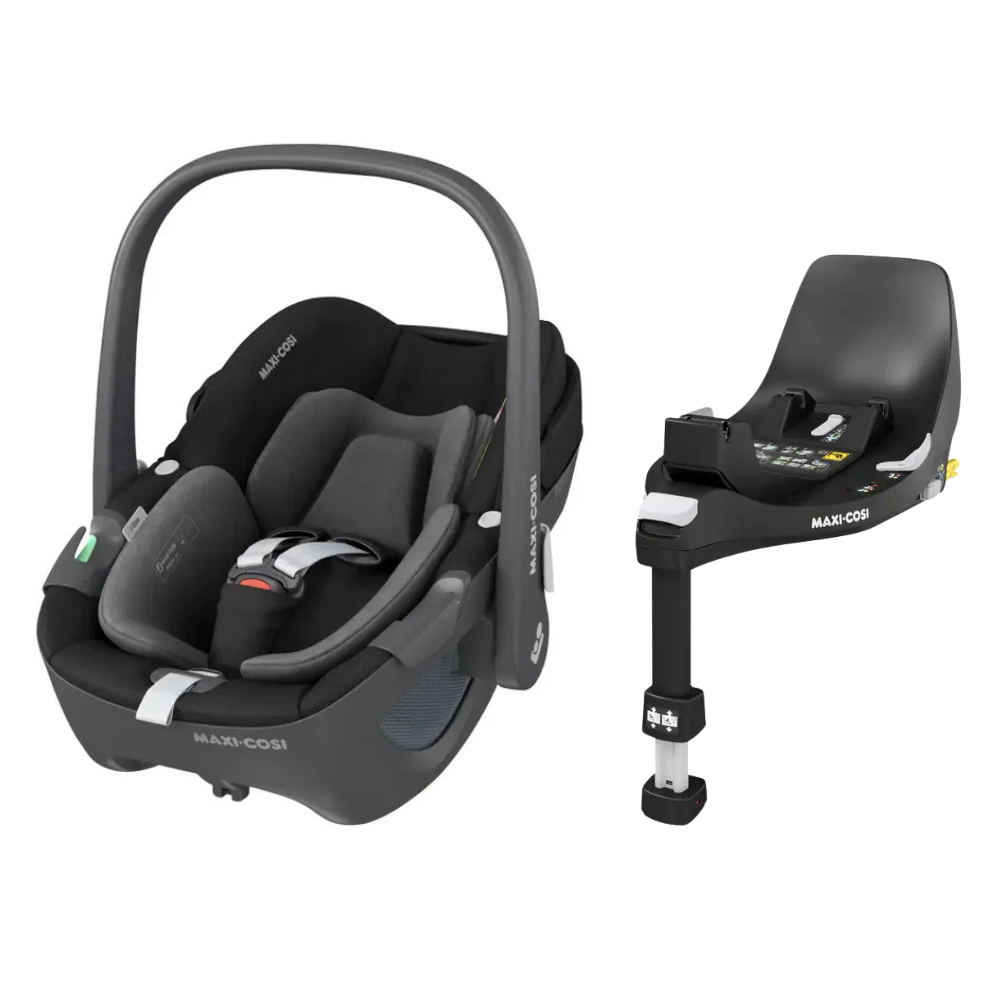 Autostoel Maxi-Cosi Pebble 360° Essential Black met FamilyFix 360°