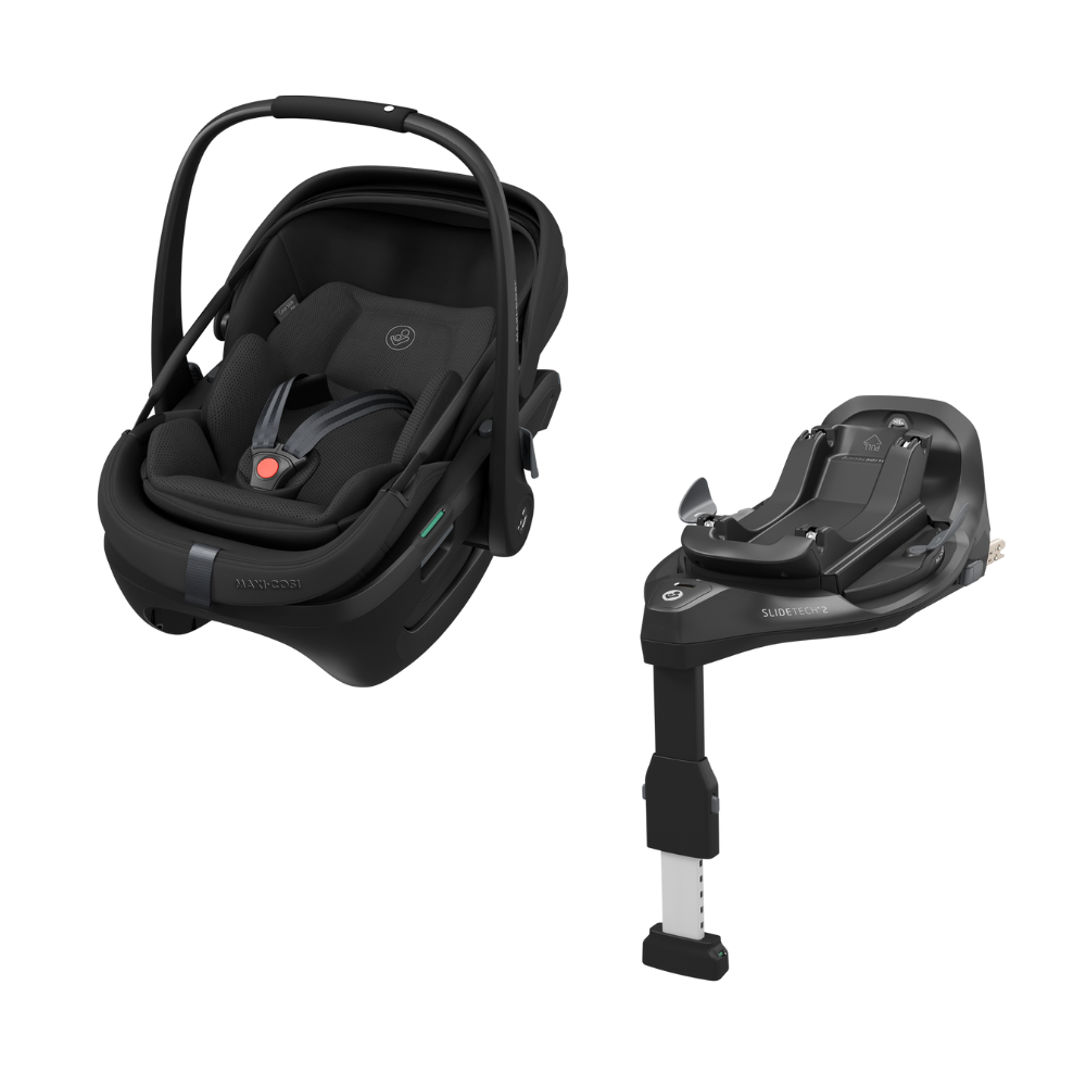 Autostoel Maxi-Cosi Coral Pro Slide Onyx Black met Isofixbase Familyfix Slide Pro