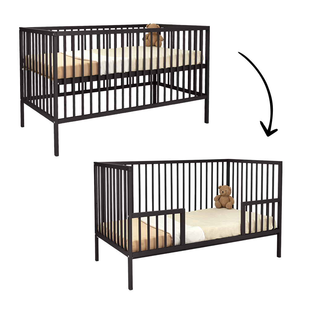 Meegroei Ledikant Colorfull Home Diana Linea Classic 70x140 Black