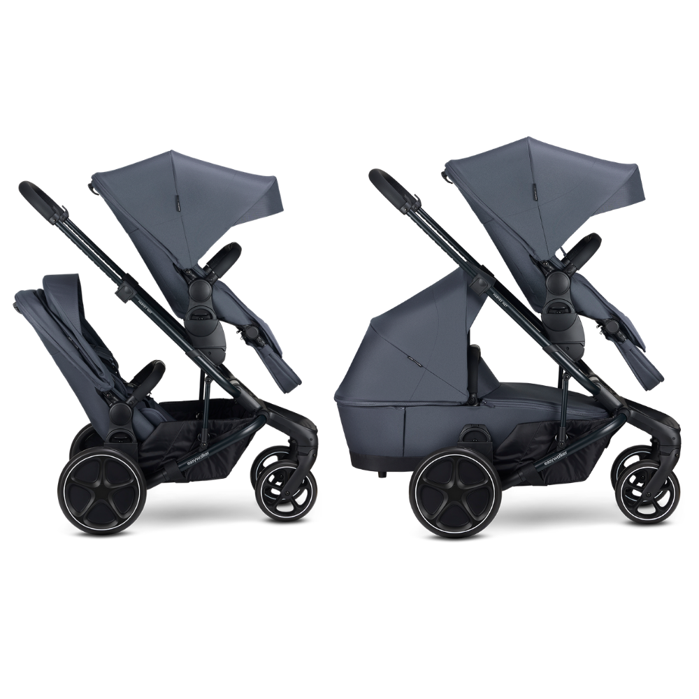 Kinderwagen Easywalker Harvey NXT Deep Blue Duo incl. Tweede Zitting & Uitbreidingsset
