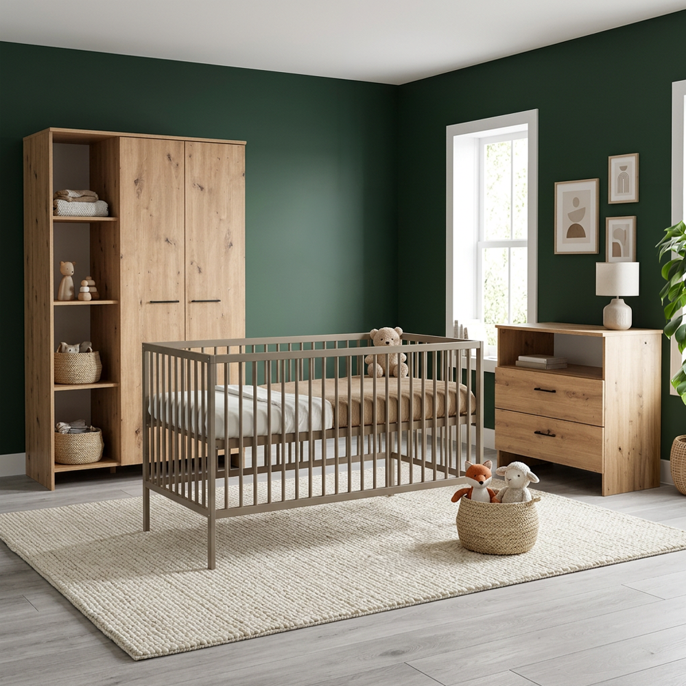 Babykamer Colorfull Home Jolie (met Meegroeiledikant Diana Linea Classic Amber Oak)