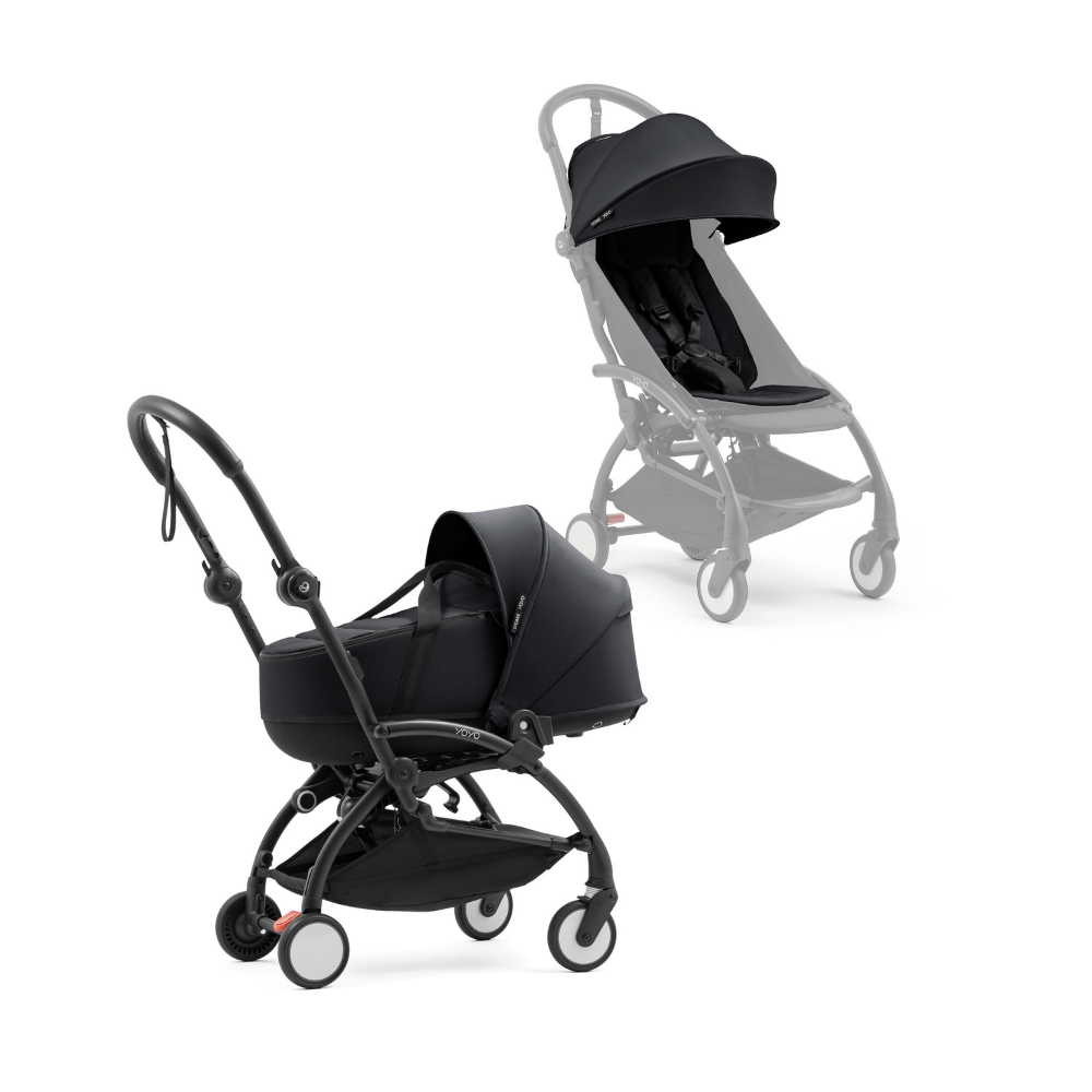 Buggy Stokke® YOYO5 Black + Reiswieg