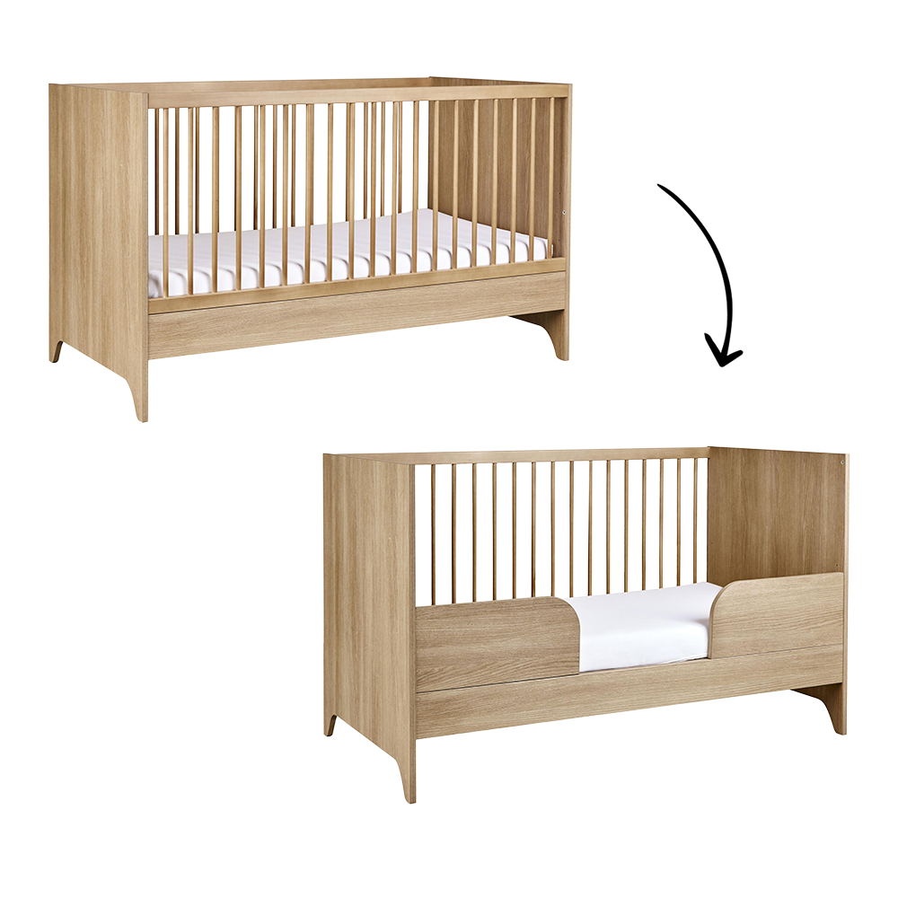 Meegroei Ledikant Quax Tsugi Honey Ash 70x140