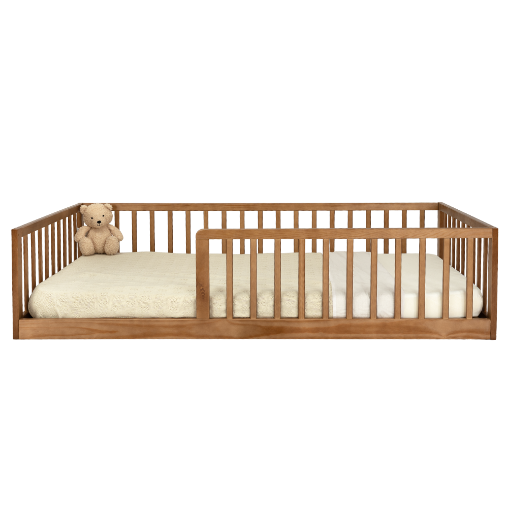 Peuterbed Colorfull Home Vloerbed 80x160 Walnut