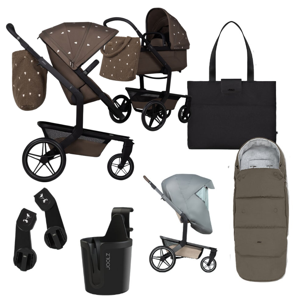 Kinderwagen Joolz x Studio Noos Day5 Hazel Brown Essentials incl. Zonnekap & Tas