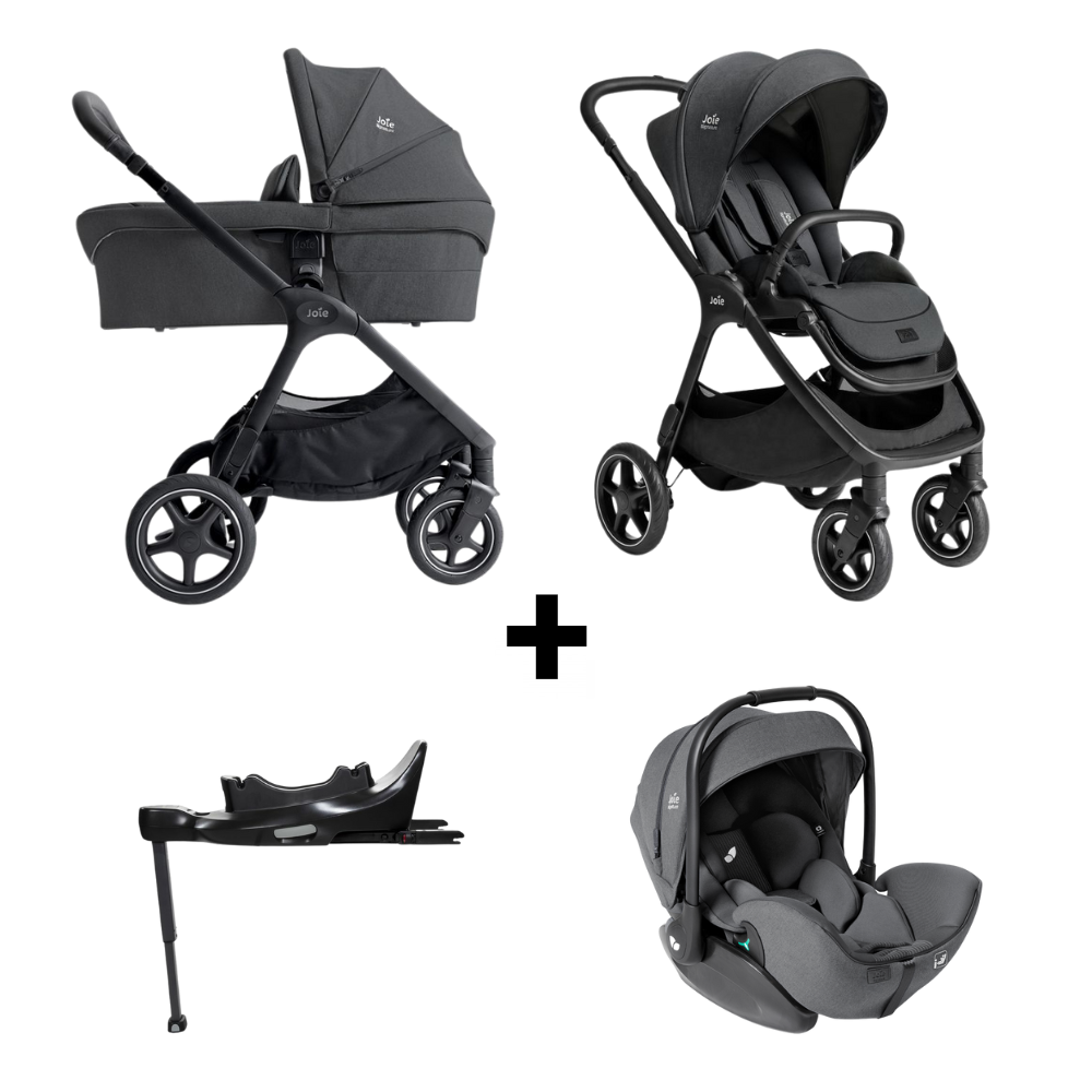 Kinderwagen Joie Signature Finiti Ebony met Autostoel i-Level I-Size Ebony & Base