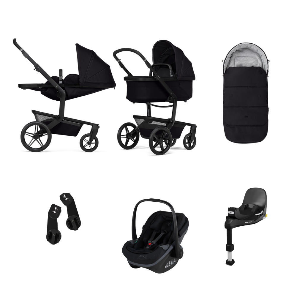 Kinderwagen Joolz Day5 Space Black + Joolz x Maxi-Cosi + Base + Accessoires