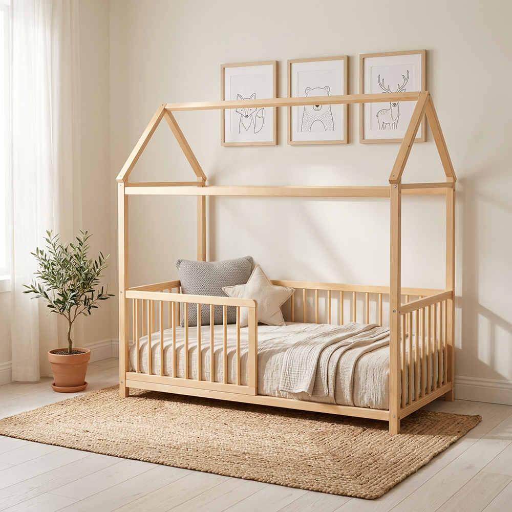 Set Bedhuisje Vloerbed 70x140 + Matras Best Sleep Comfort Plus