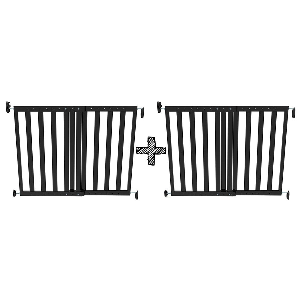 SET | 2x Traphek Noma Hout Zwart