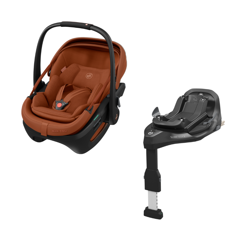 Autostoel Maxi-Cosi Coral Slide Pro Copper Terra met Isofixbase Familyfix Slide Pro