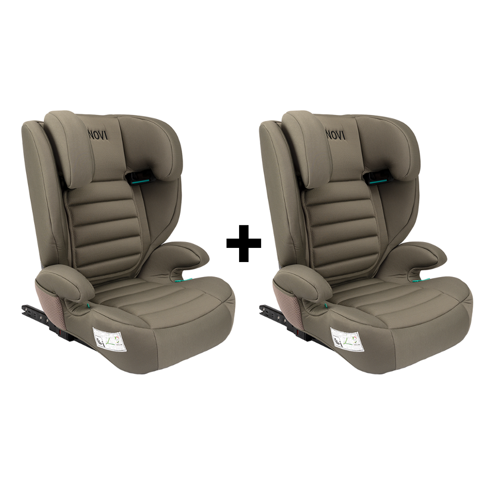 Set | 2x Autostoel Novi James Premium i-Size Isofix Dark Taupe
